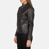 Namor Brown Leather Biker Jacket